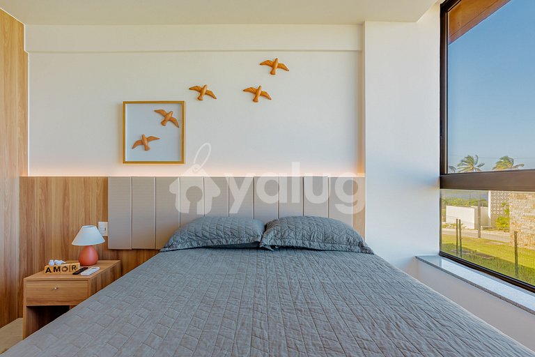 GB135 Apto Pé na Areia c/ Vista Mar - Guarajuba, Alphaville