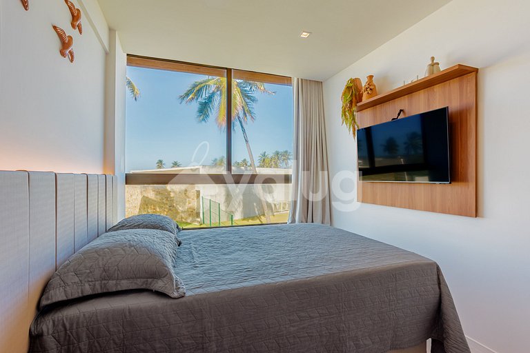 GB135 Beachfront Apt with Ocean View - Guarajuba, Alphaville