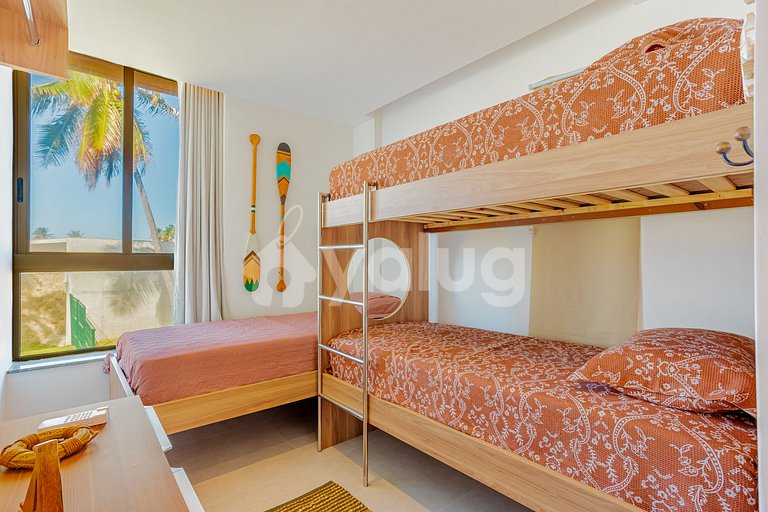 GB135 Beachfront Apt with Ocean View - Guarajuba, Alphaville