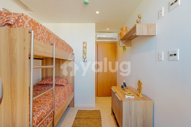 GB135 Beachfront Apt with Ocean View - Guarajuba, Alphaville