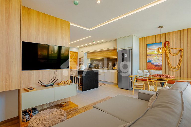 GB135 Beachfront Apt with Ocean View - Guarajuba, Alphaville