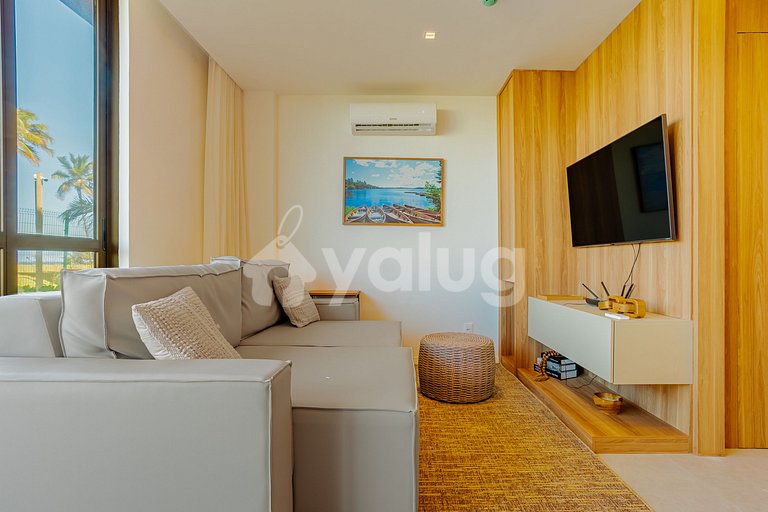 GB135 Beachfront Apt with Ocean View - Guarajuba, Alphaville