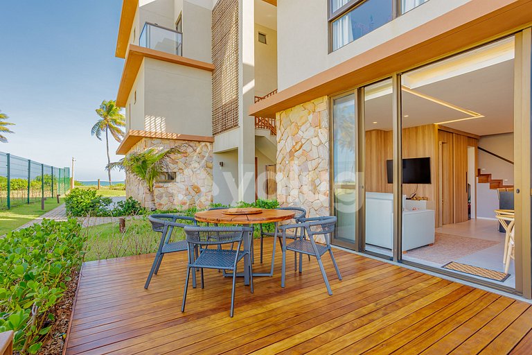 GB135 Apto Pé na Areia c/ Vista Mar - Guarajuba, Alphaville