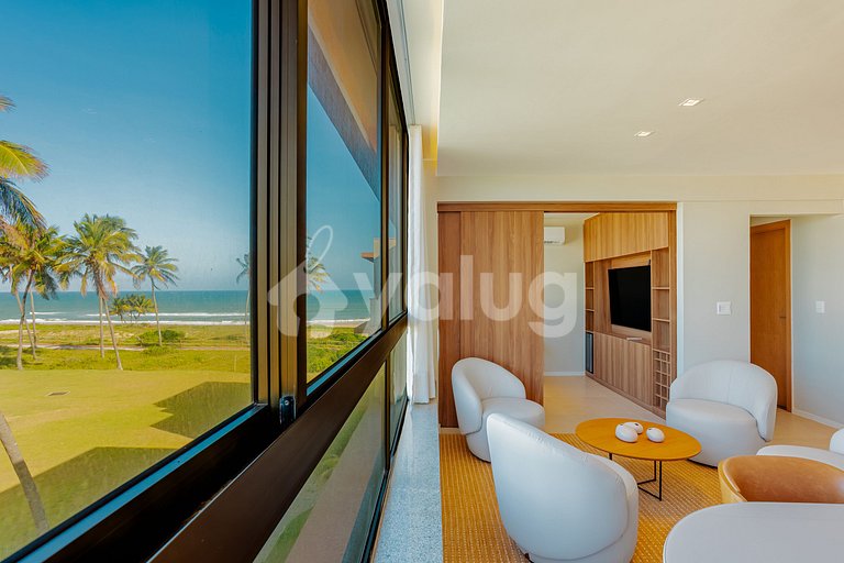 GB136 Apto Pé na Areia c/ Vista Mar - Guarajuba, Alphaville