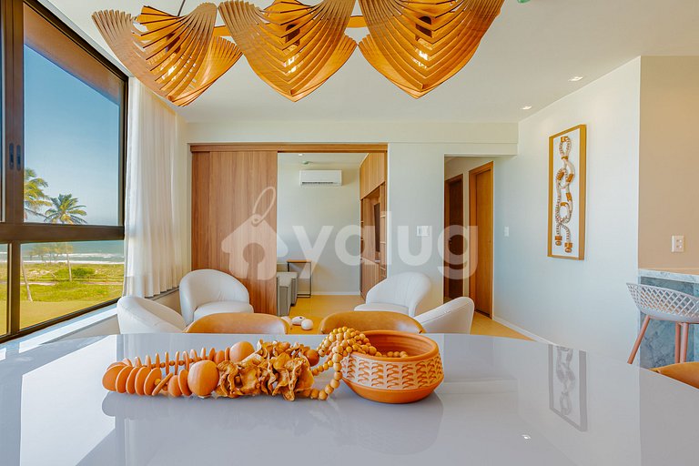 GB136 Apto Pé na Areia c/ Vista Mar - Guarajuba, Alphaville