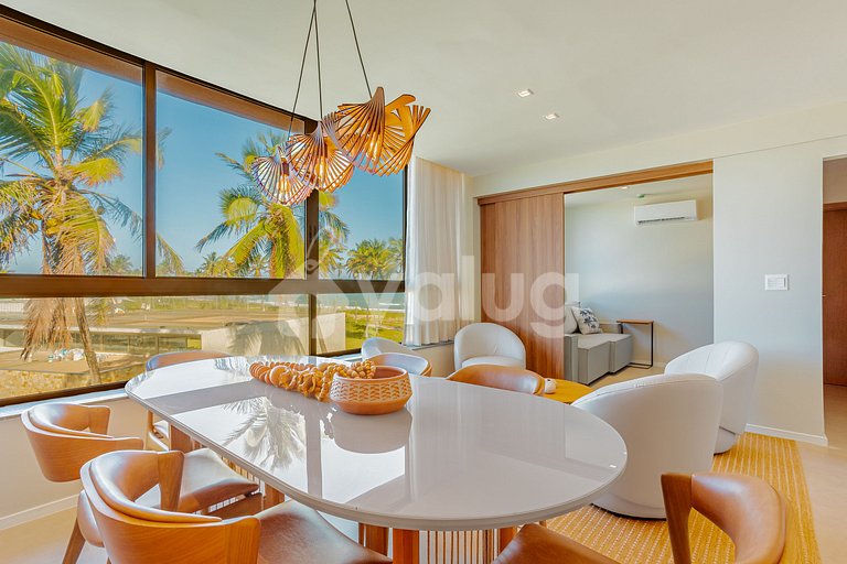 GB136 Beachfront Apt with Ocean View - Guarajuba, Alphaville