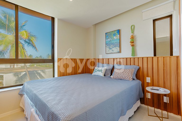 GB136 Apto Pé na Areia c/ Vista Mar - Guarajuba, Alphaville