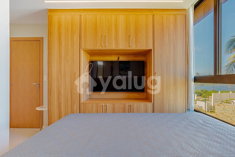 GB136 Beachfront Apt with Ocean View - Guarajuba, Alphaville