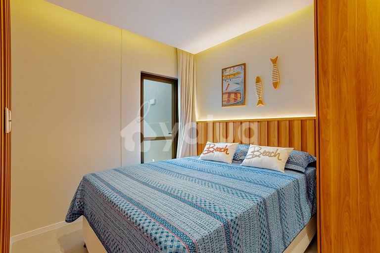 GB136 Beachfront Apt with Ocean View - Guarajuba, Alphaville