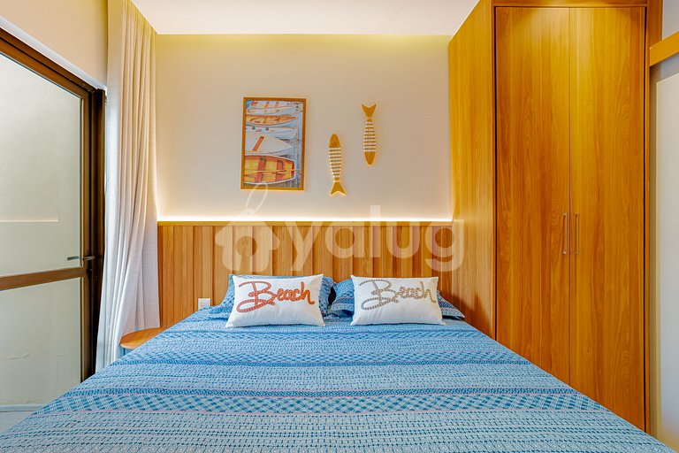 GB136 Beachfront Apt with Ocean View - Guarajuba, Alphaville