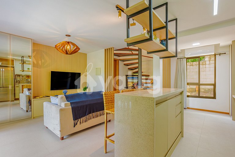 IM09 Village com Piscina Privativa a 750m da Praia