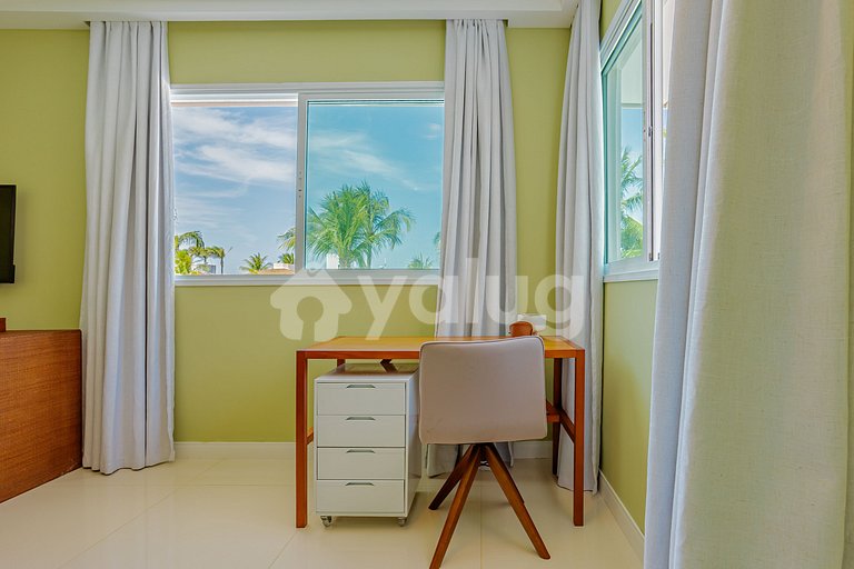 Mansão alto padrão 5 Suítes, Pé Na Areia c/ piscina privada