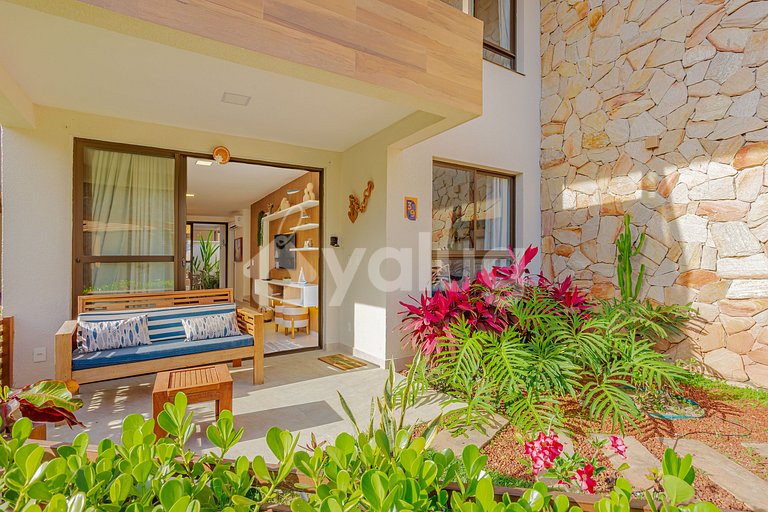 Excelente Village Duplex 4 Suítes Com Piscina- Guarajuba