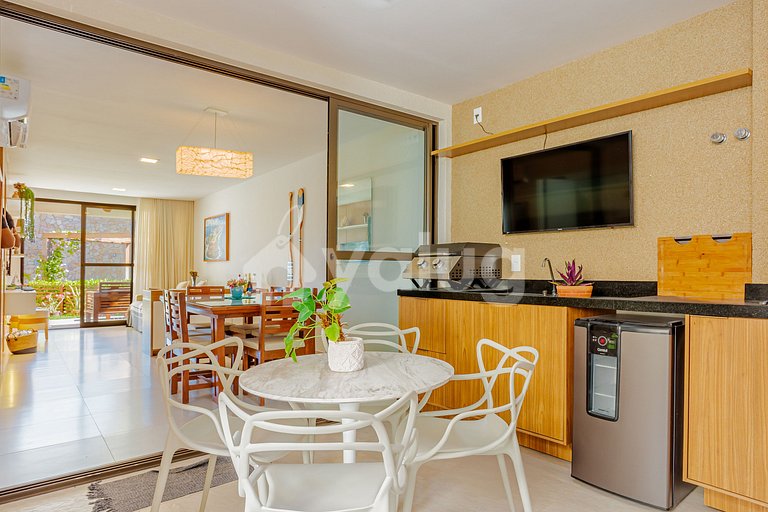 Excelente Village Dúplex 4 Suites con Piscina -Guarajuba