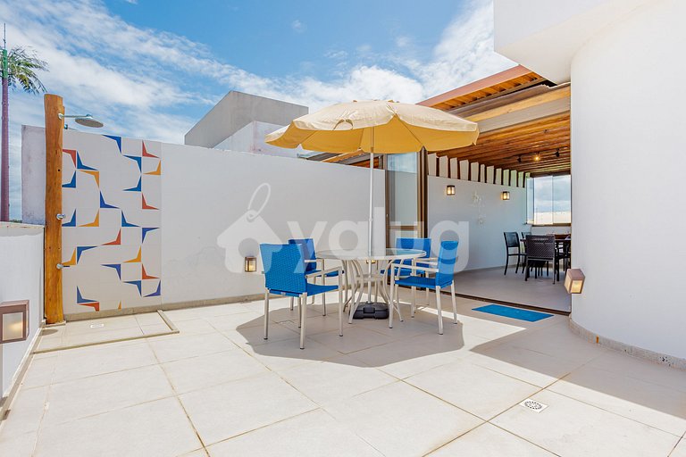 Excelente Villa frente al mar con 4 suites - Itacimirim