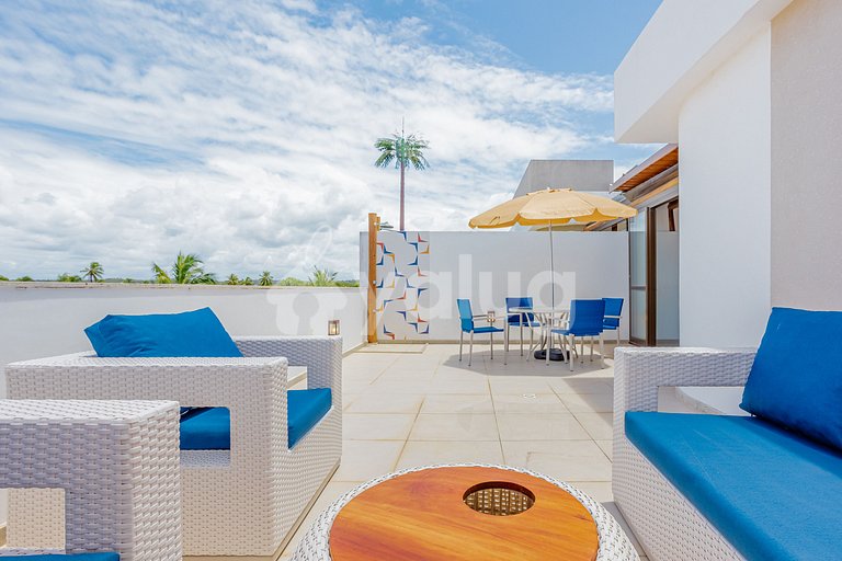 Excelente Villa frente al mar con 4 suites - Itacimirim