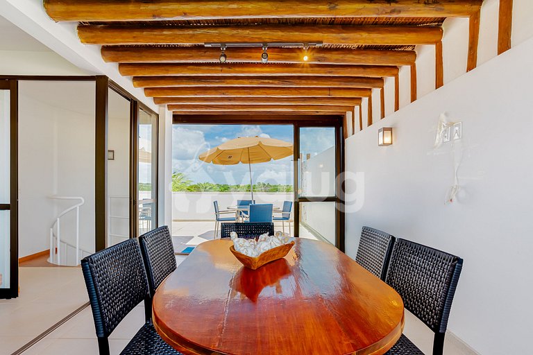 Excelente Villa frente al mar con 4 suites - Itacimirim