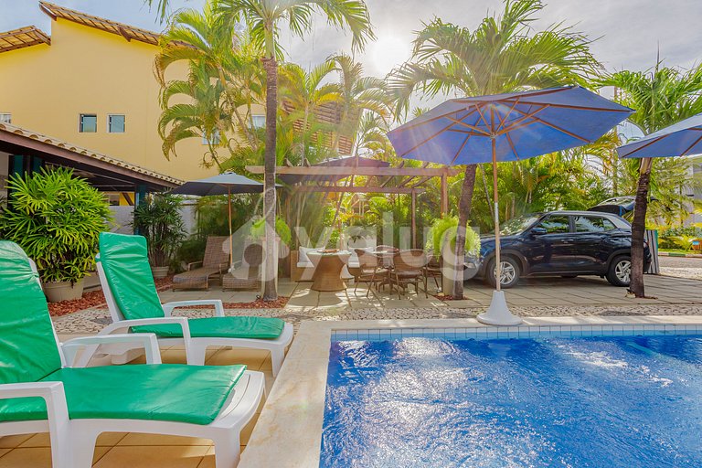 Casa 8 Dormitorios a 50m de la Playa - Guarajuba