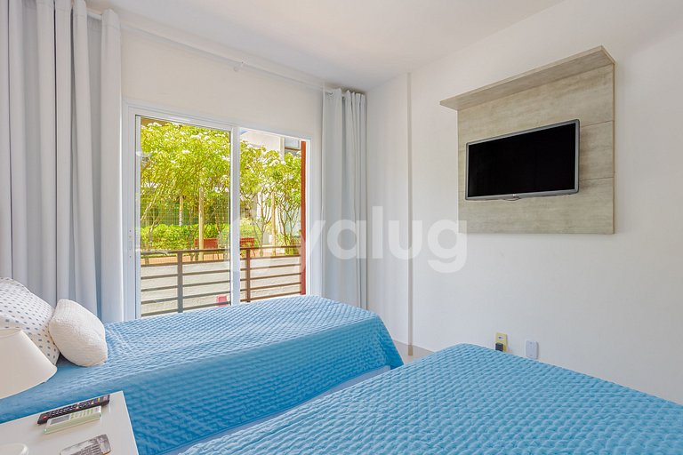 Hermoso apartamento frente al mar con 2 suites - Itacimirim