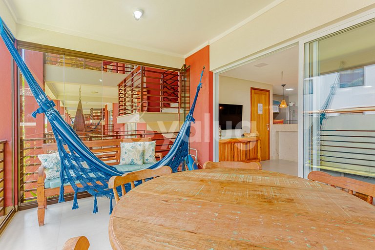 Lindo apartamento pé na areia com 2 suítes - Itacimirim