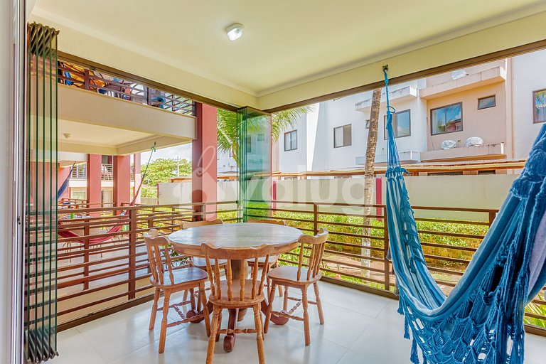 Hermoso apartamento frente al mar con 2 suites - Itacimirim