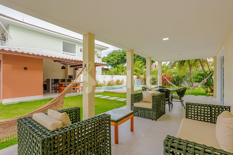 Bela Casa c/ Piscina 5 Quartos 350 m da Praia - Guarajuba