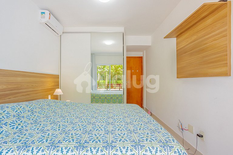Lindo apartamento pé na areia com 2 suítes - Itacimirim