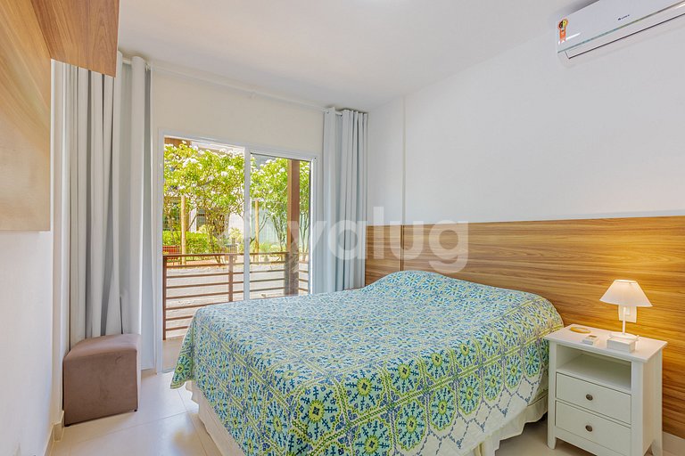 Hermoso apartamento frente al mar con 2 suites - Itacimirim