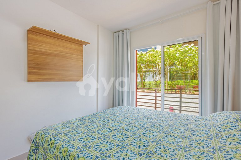 Lindo apartamento pé na areia com 2 suítes - Itacimirim