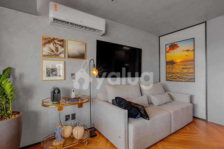 Studio 20m da Praia com a melhor vista da Barra