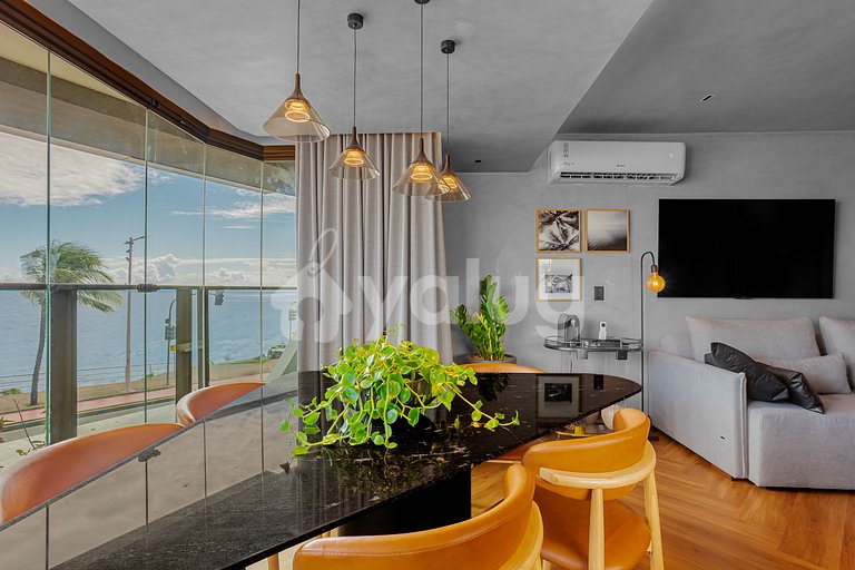 Studio 20m da Praia com a melhor vista da Barra