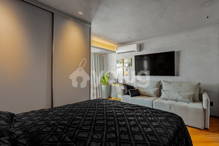 Studio 20m from the beach with the best view of Barra.