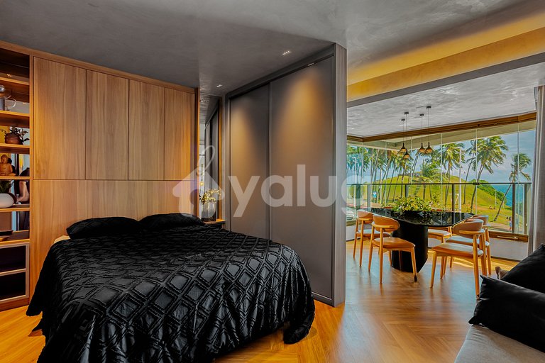 Studio 20m from the beach with the best view of Barra.