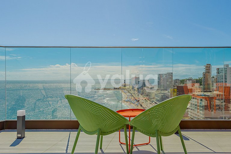 Estudio a 20m de la playa con la mejor vista de Barra.