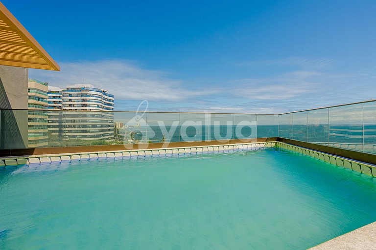 Studio 20m da Praia com a melhor vista da Barra