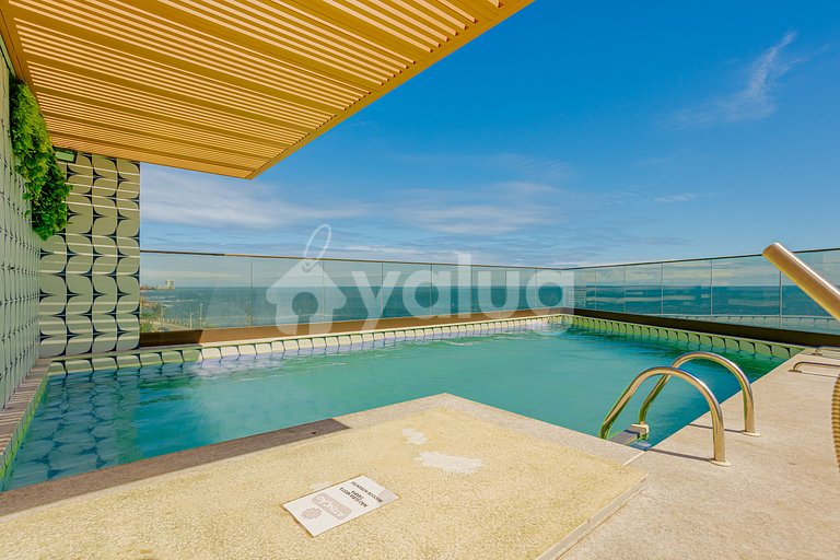 Studio 20m da Praia com a melhor vista da Barra