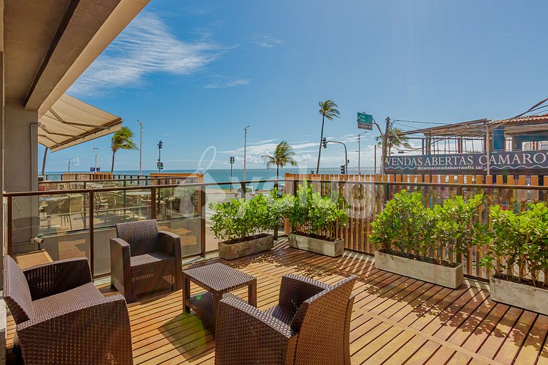 Studio 20m da Praia com a melhor vista da Barra
