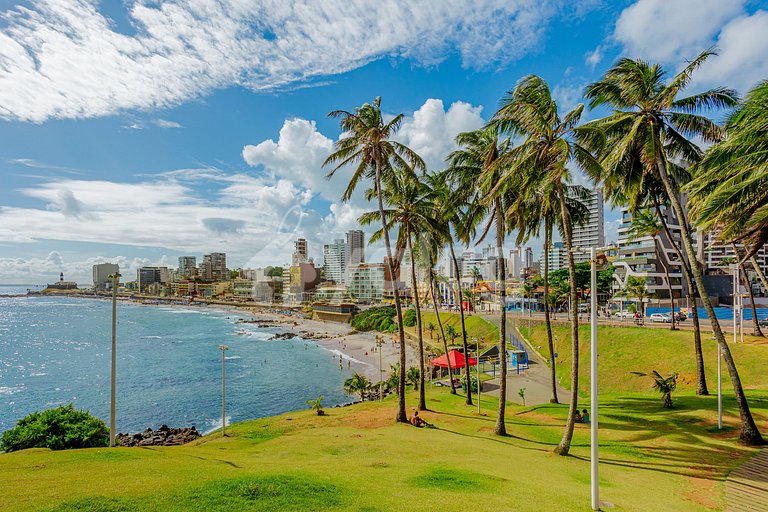 Studio 20m da Praia com a melhor vista da Barra