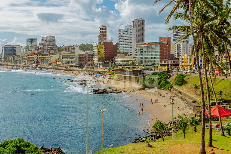 Studio 20m da Praia com a melhor vista da Barra
