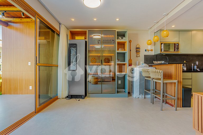 Excelente apartamento frente al mar 2 suites - Itacimirim