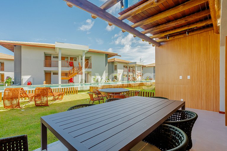 Excelente apartamento frente al mar 2 suites - Itacimirim