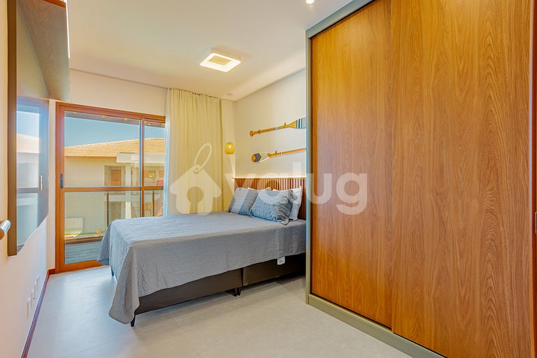 Excelente apartamento frente al mar 2 suites - Itacimirim