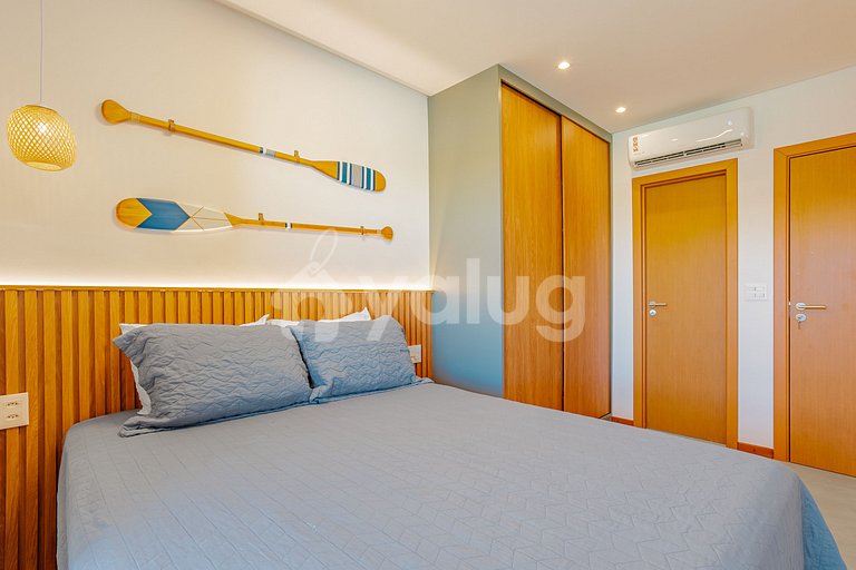 Excellent beachfront apartment with 2 suites - Itacimirim