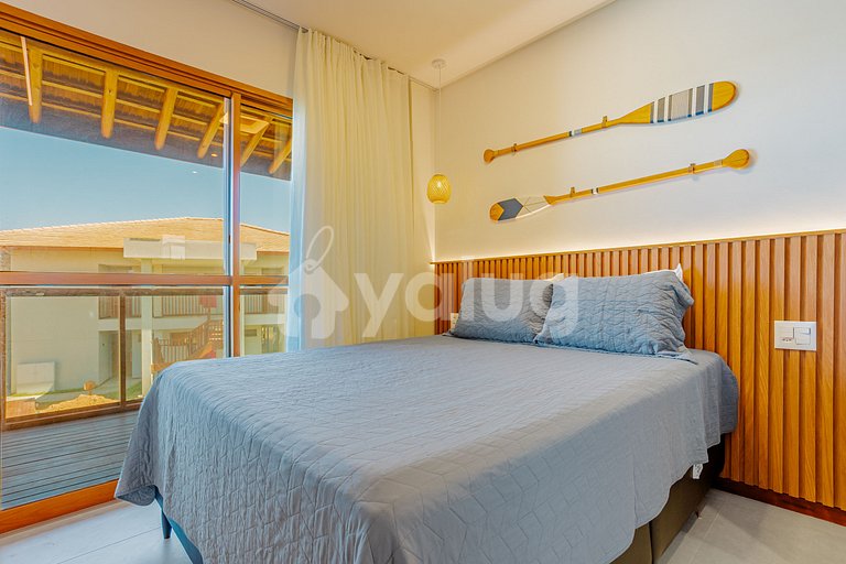 Excelente apartamento frente al mar 2 suites - Itacimirim