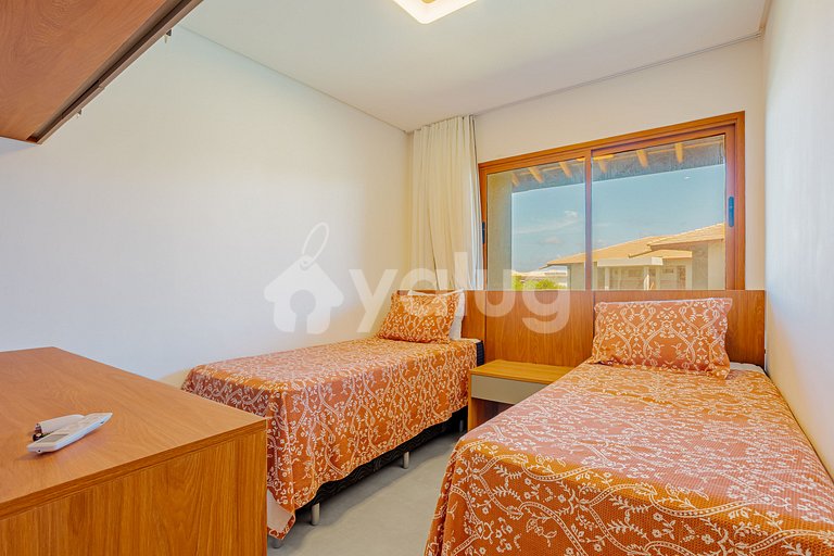 Excelente apartamento frente al mar 2 suites - Itacimirim