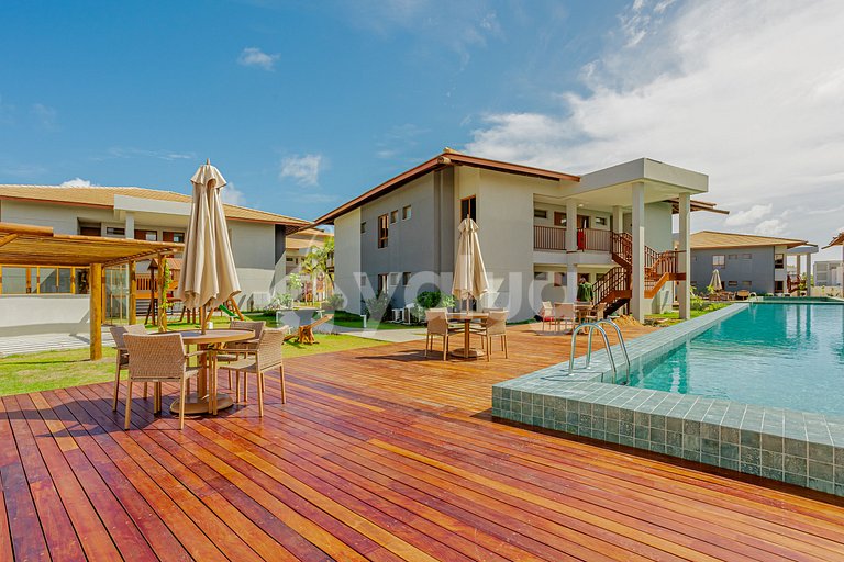 Excelente apartamento frente al mar 2 suites - Itacimirim