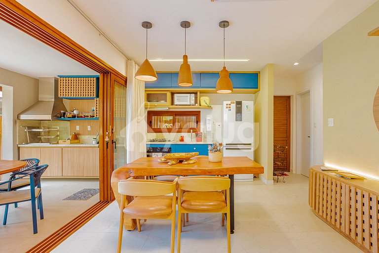 Bungalow frente al mar con 4 suites - Itacimirim