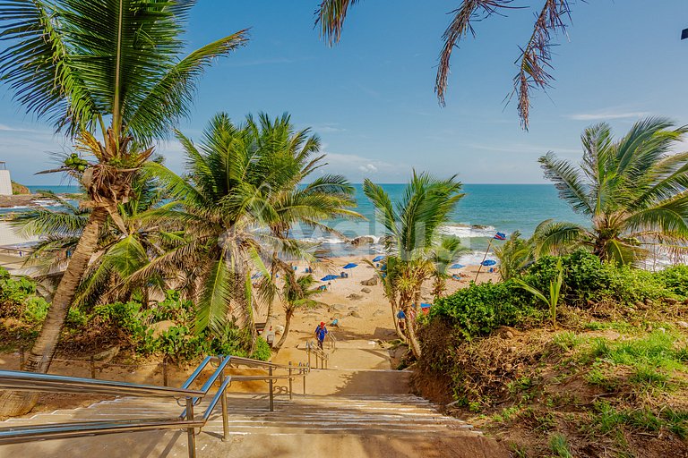 Excelente apto frente a la playa - Rio Vermelho