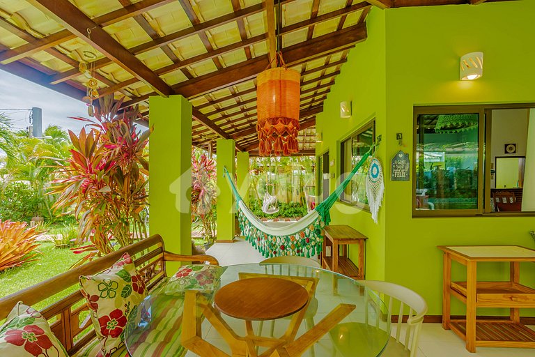 Bela Casa c/ Piscina 4 Quartos Próxima à Praia - Guarajuba