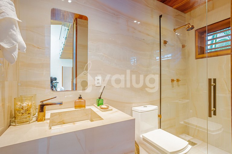 P138 Bela casa 5 suítes a 700m da Praia - Praia do Forte